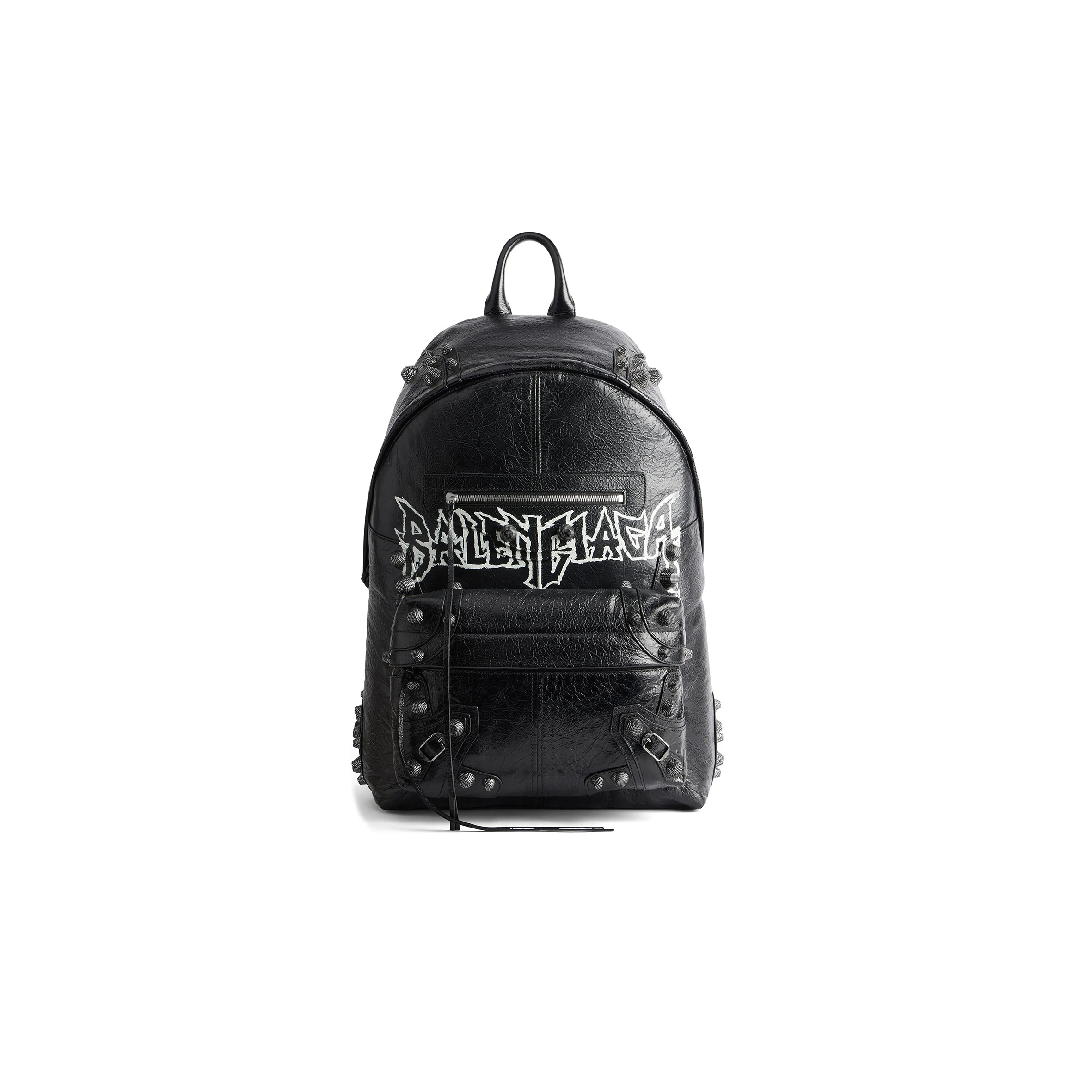 BALENCIAGA MEN'S LE CAGOLE BACKPACK IN BLACK 7662972AAXD1000 (45.9*35*18cm)